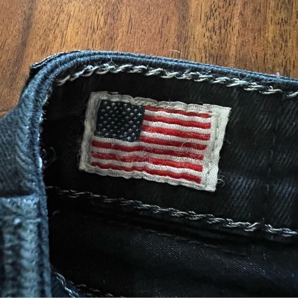 True Religion Black Sequins Cropped Skinny Jeans size 26 - Picture 5 of 13